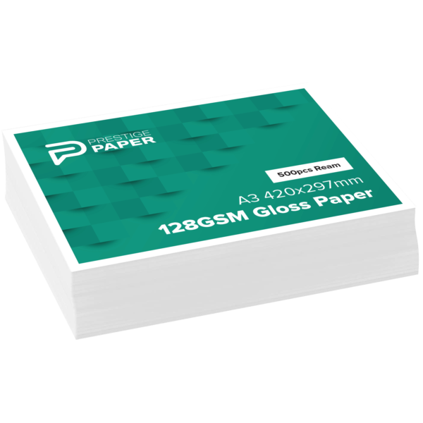 A3 128gsm Gloss Paper<br>(500 Sheets)</br>