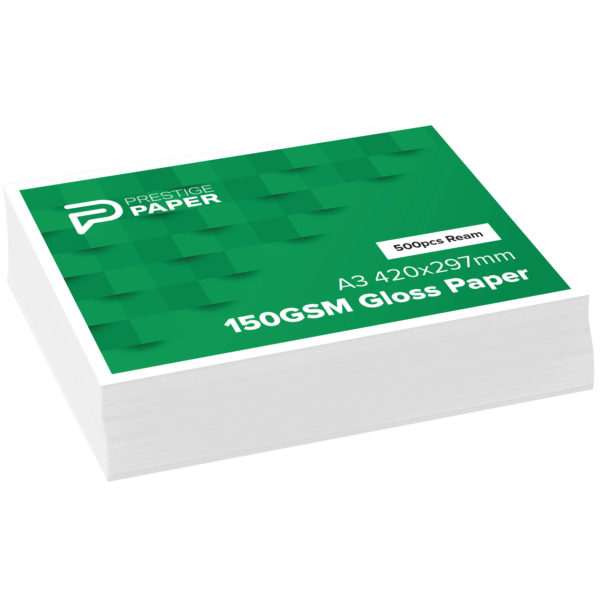 A3 150gsm Gloss Paper<br>(500 Sheets)</br>