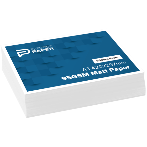 A3 95gsm Matt Paper<br>(500 Sheets)</br>
